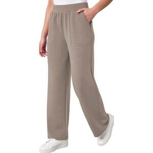 Mondetta Women's Heavier Ultra Soft Wide Leg Pant  Size XL  NWT   Tan